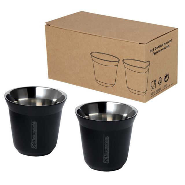 Product image of 80ml RCS Stainless Steel Espresso Cups - Set of 2